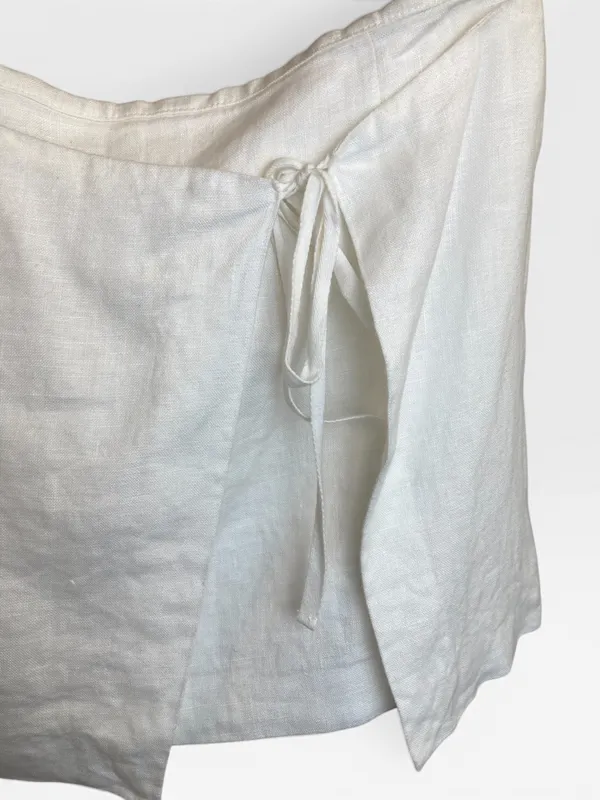 Pollera blanca mango