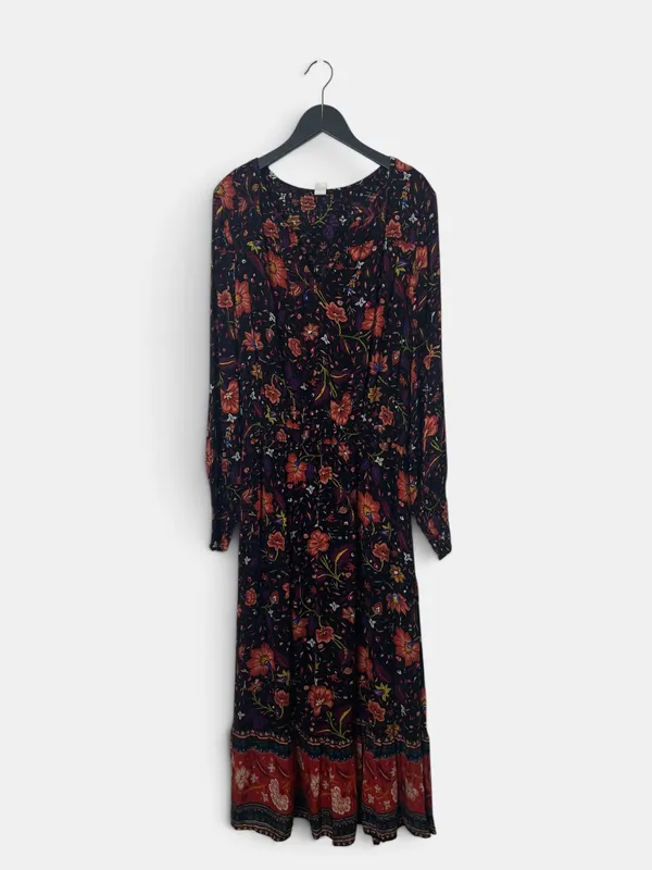 Vestido largo estampado old navy