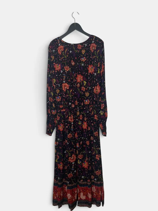 Vestido largo estampado old navy