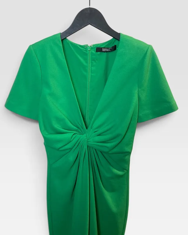Vestido verde badgley mischka