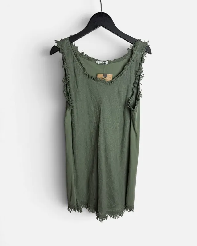 Blusa verde militar combinada made intaky