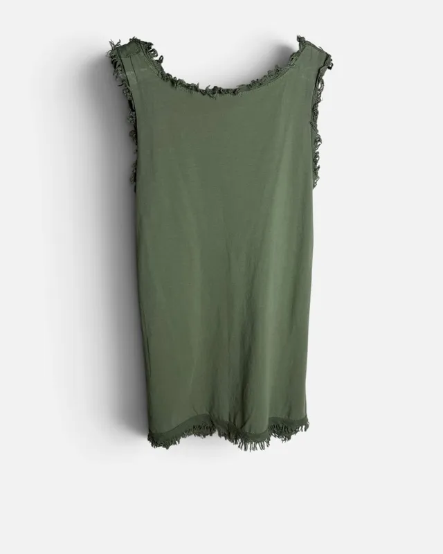 Blusa verde militar combinada made intaky