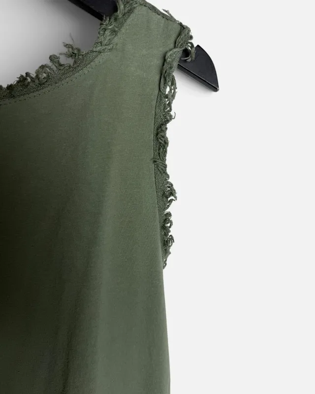 Blusa verde militar combinada made intaky
