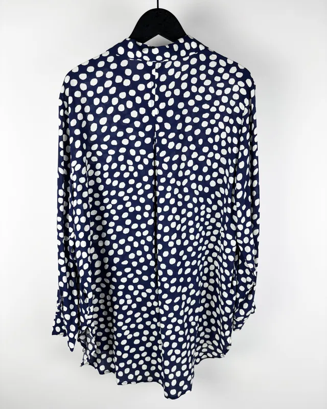 Camisa azul con lunares grand&greene