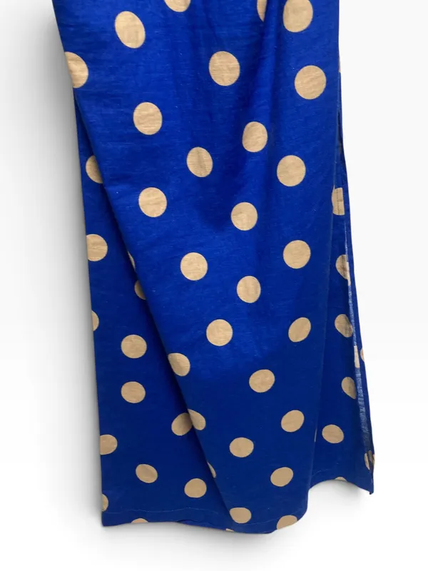 Vestido azul c/lunares zara