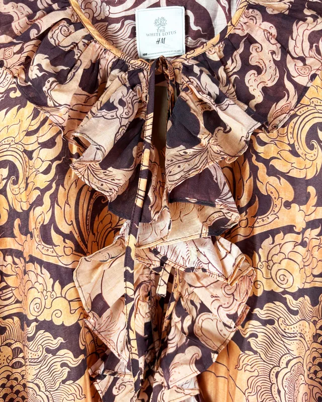 Vesito ancho estampado h&m