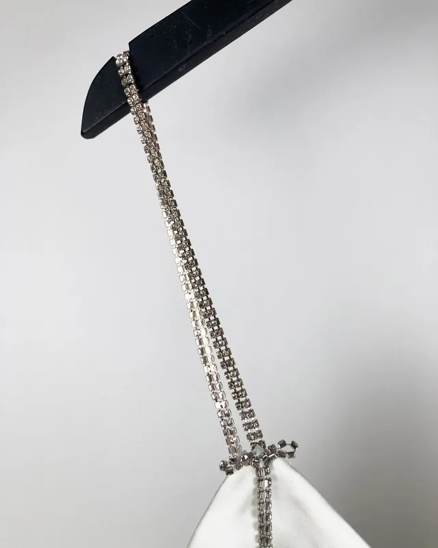 Top blanco c/strass zara