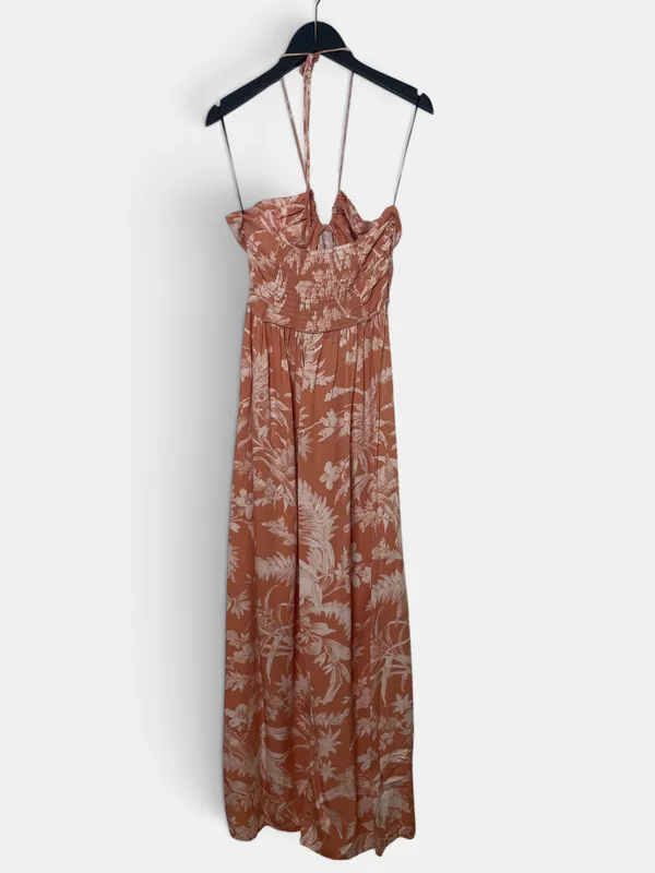 Vestido largo estampado h&m