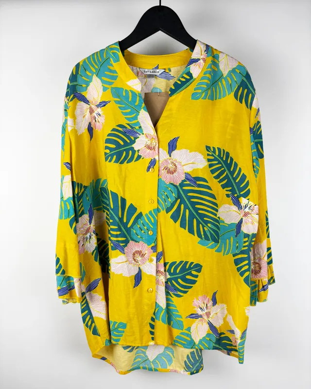 Camisa amarilla estampada lolita