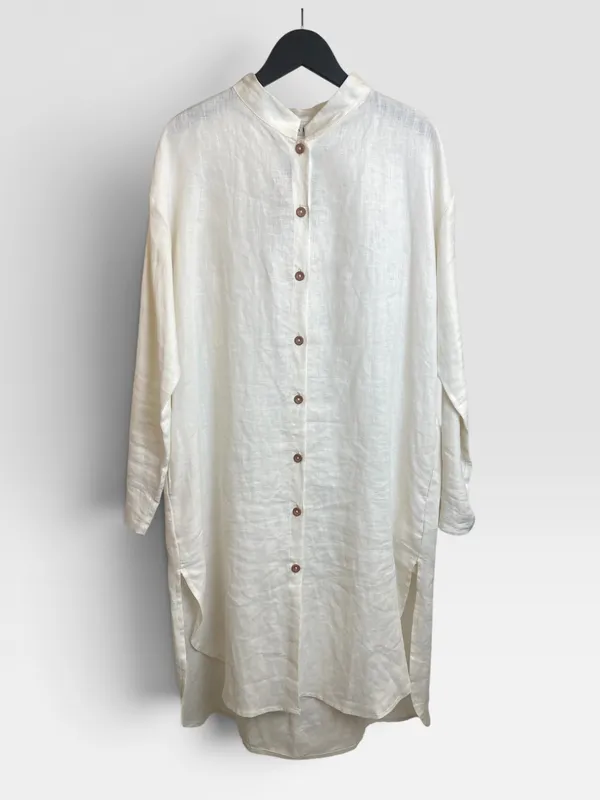 Vestido camisero savia