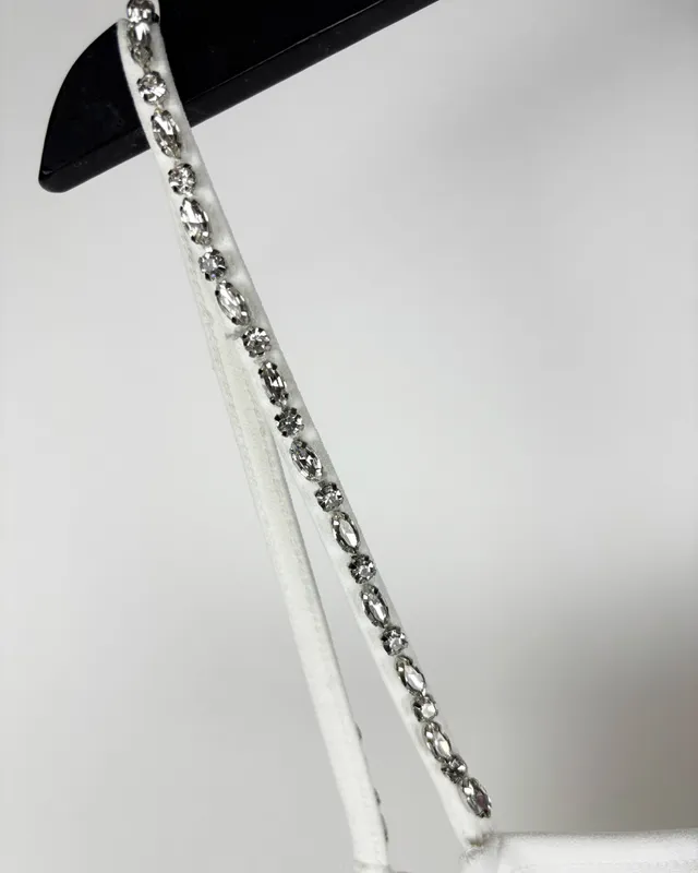 Vestido blanco c/strass zara