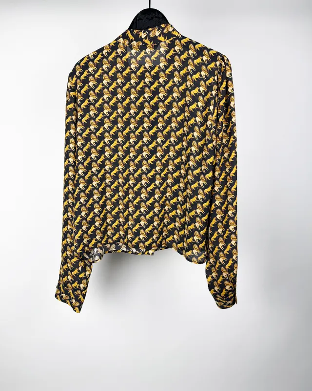 Camisa corta c/leones zara