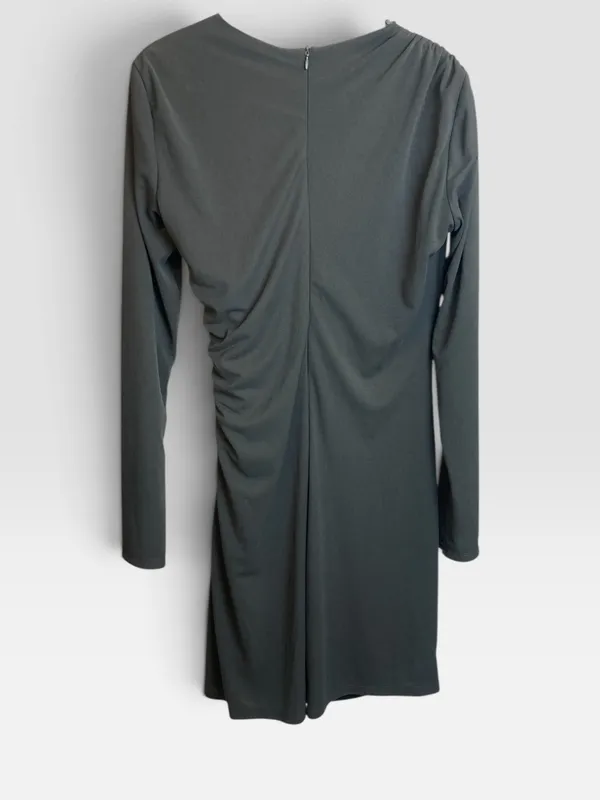 Vestido ml fruncido verde zara