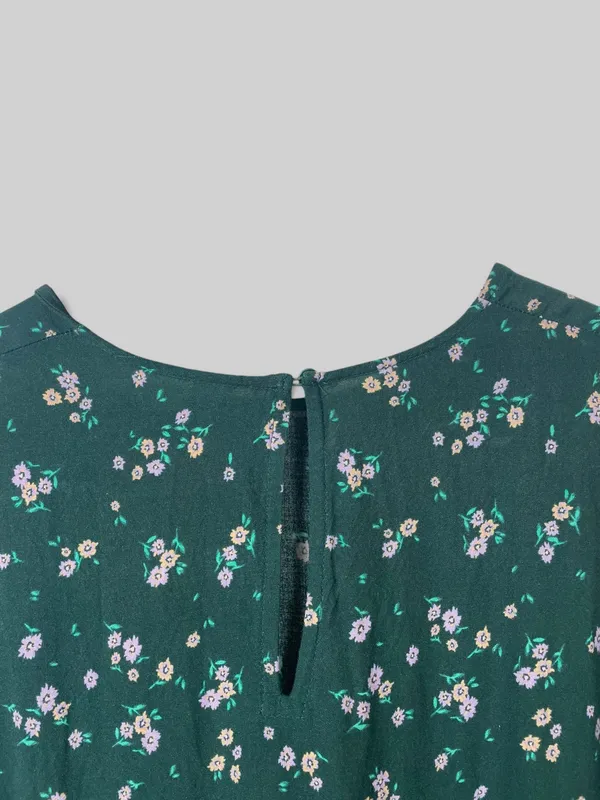 Vestido largo campesino h&m