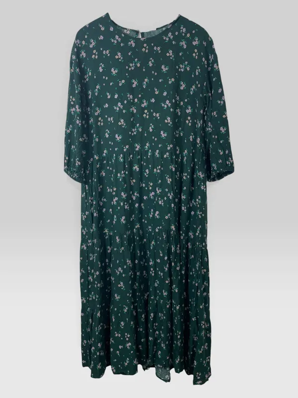 Vestido largo campesino h&m