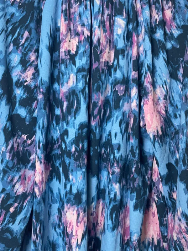 Vestido estampado manga larga corto h&m