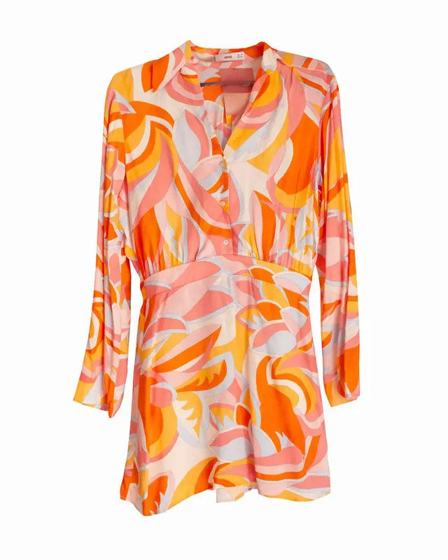 Vestido corto retro mango