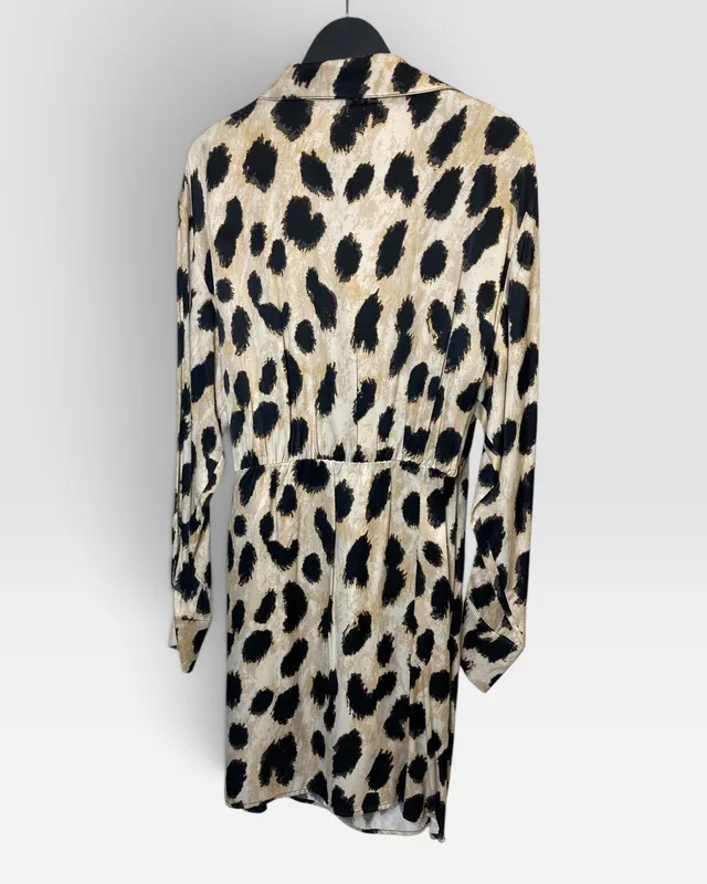 Vestido animal print h&m