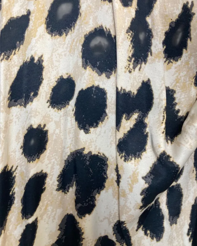 Vestido animal print h&m