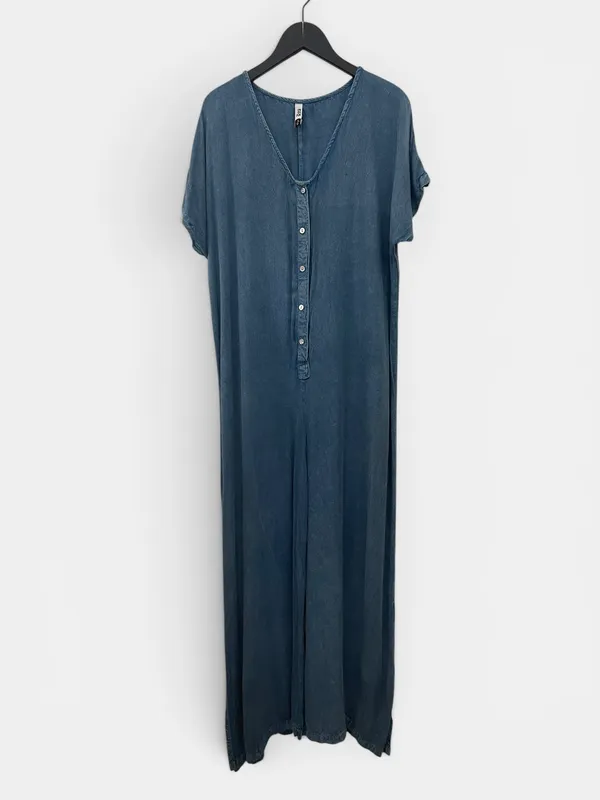 Mono wide leg con botones indian