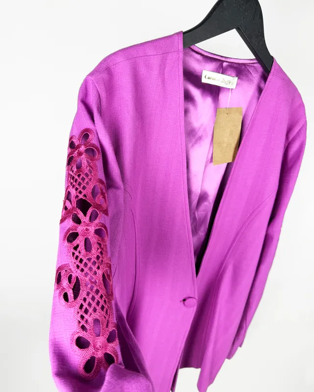 Blazer violeta m calada carmen steffens