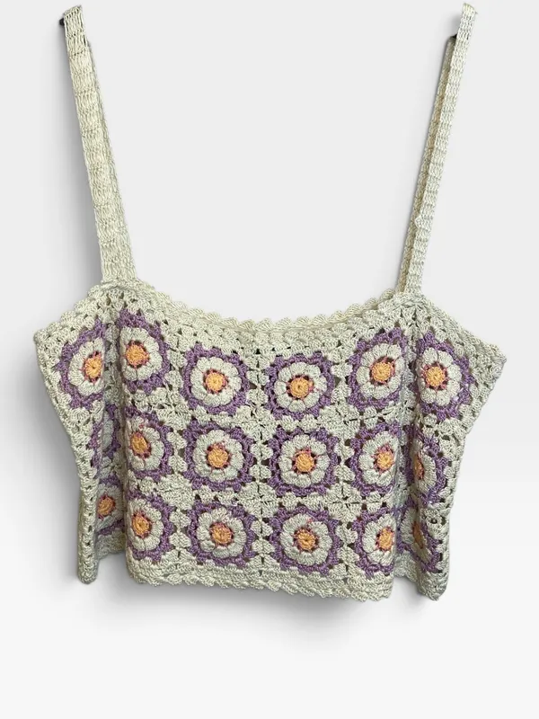 Top crochet zara