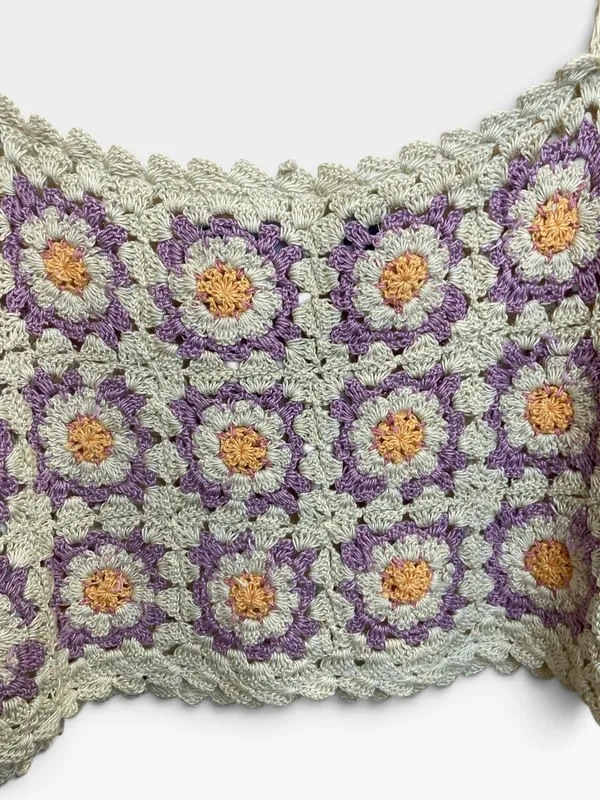 Top crochet zara