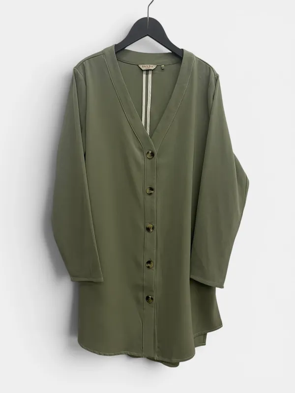 Vestido corto camisero saura