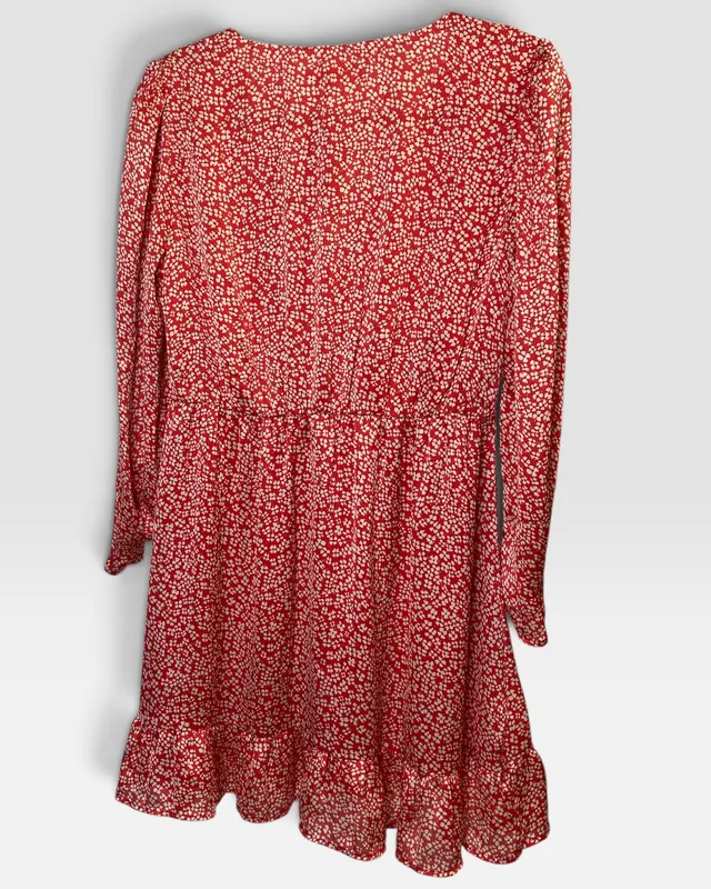 Vestido rojo mango
