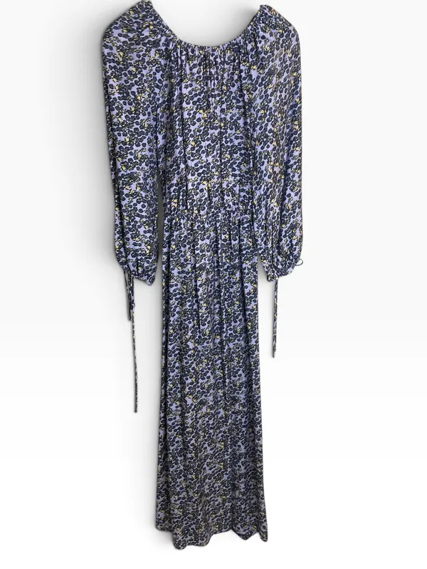 Vestido largo lila c/estmpado & other stories