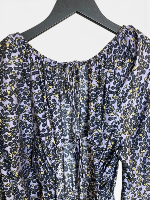 Vestido largo lila c/estmpado & other stories