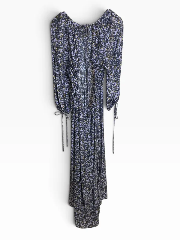 Vestido largo lila c/estmpado & other stories