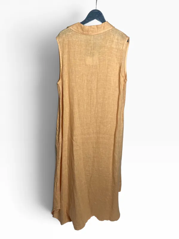 Vestido salmon made in italy