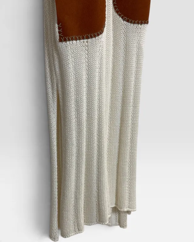 Vestido tejido blanco antonia