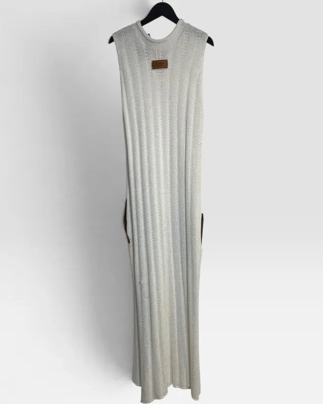 Vestido tejido blanco antonia