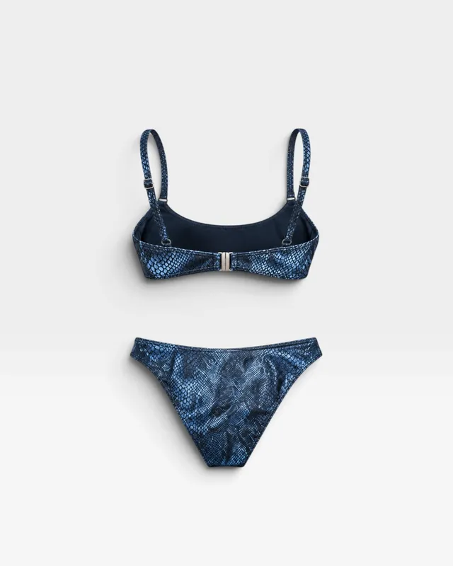 Bikini conjunto negro tornasolado
