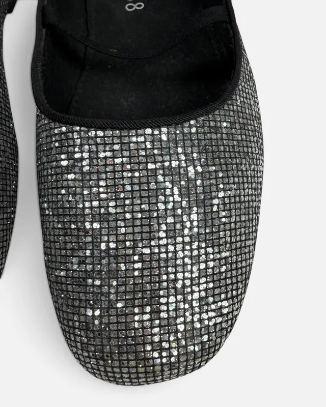 Chatitas ballerinas plateadas zara