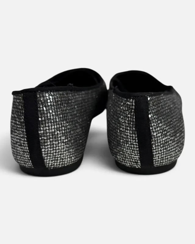 Chatitas ballerinas plateadas zara
