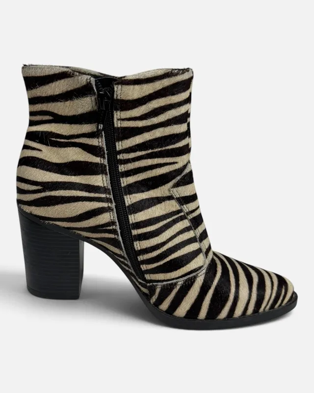 Botas animal print satinato