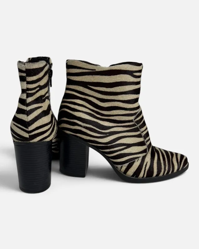 Botas animal print satinato