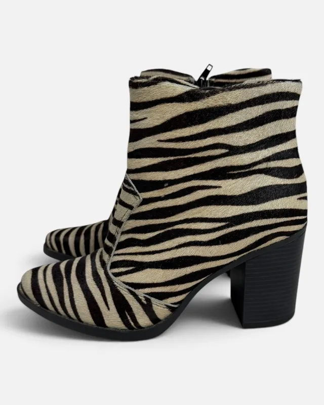 Botas animal print satinato