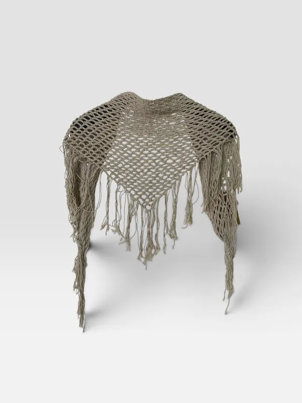 Bandana tejida gris