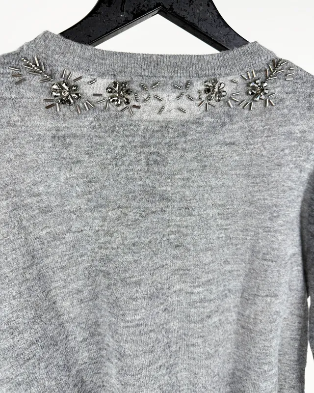 Buo gris c/mostacillas zara