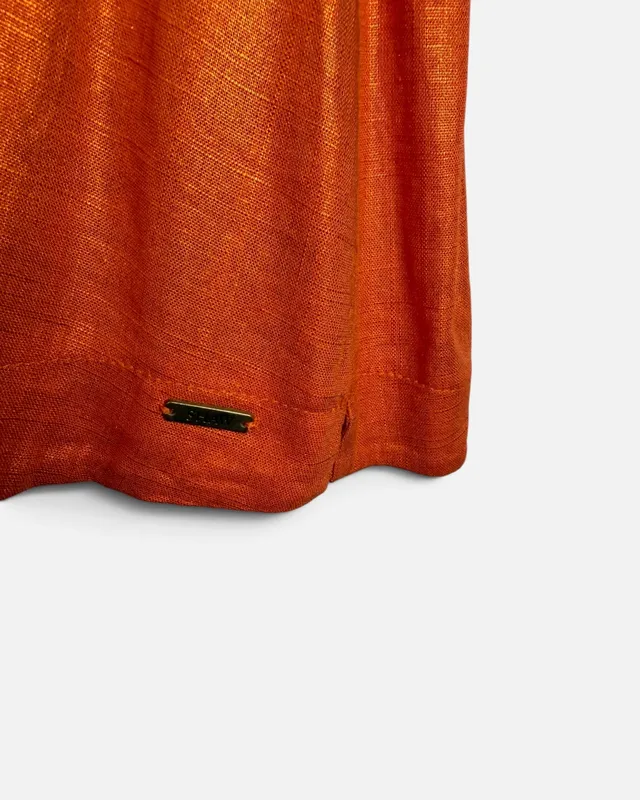 Blusa naranja lino margara shaw