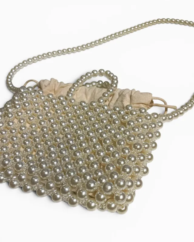 Cartera bandolera perlas zara