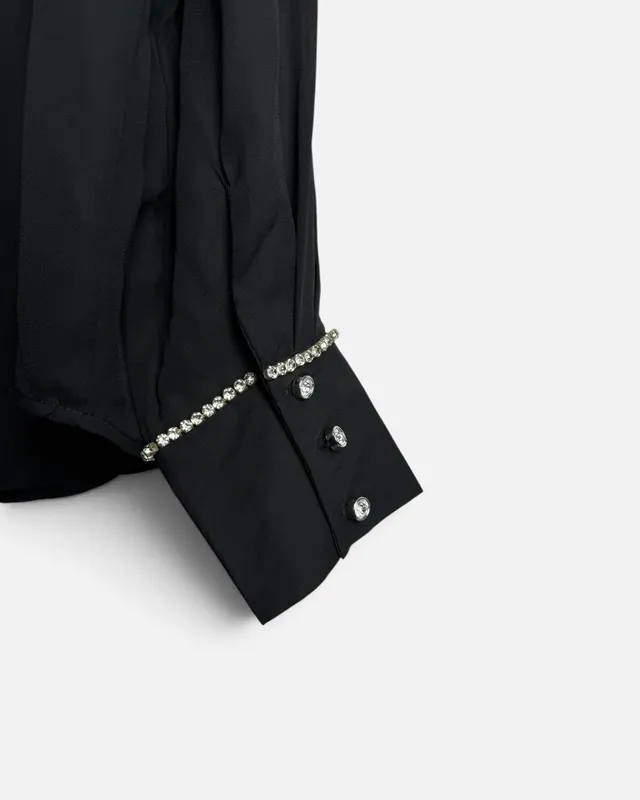 Camisa gasa negra