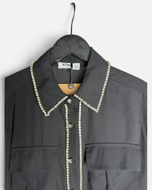 Camisa gasa negra