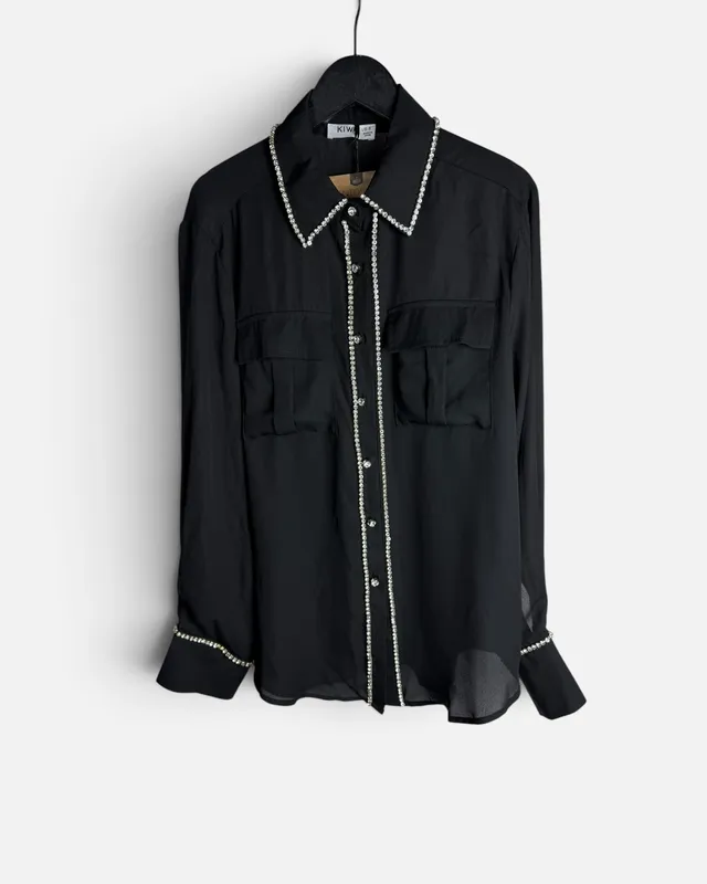 Camisa gasa negra