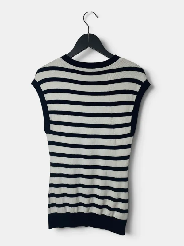 Musculosa tejida rayada zara