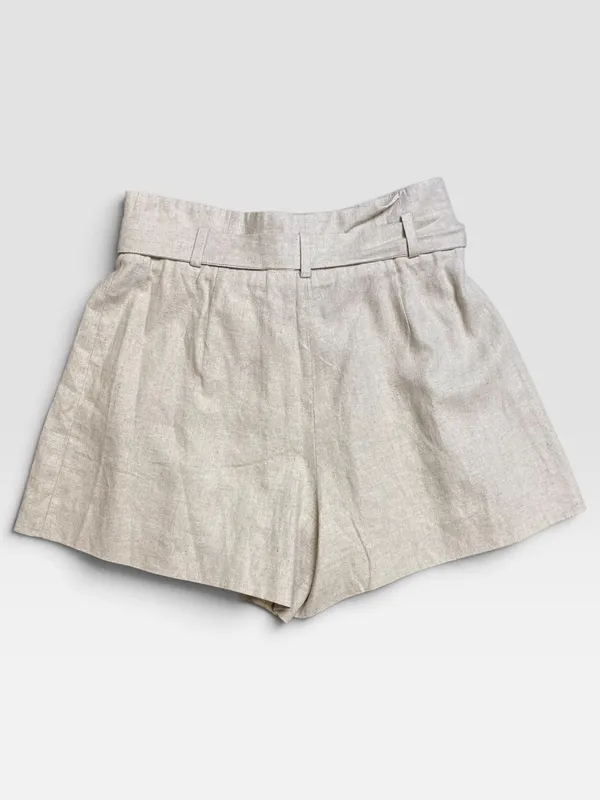 Short pollera beige zara